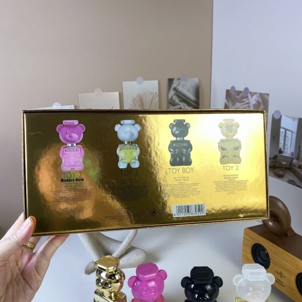17 Moncler Gold/Silver Fantasy Teddy Bear Sample Set 30ml × 4