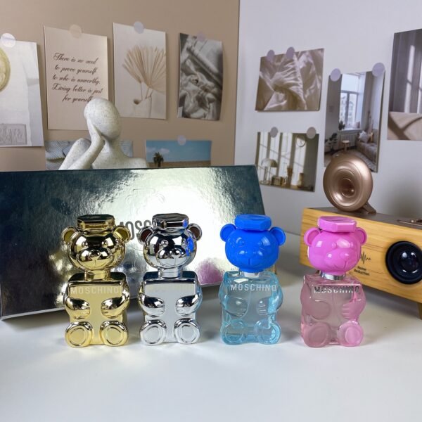 4 Moncler Gold/Silver Fantasy Teddy Bear Sample Set 30ml × 4