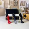 Black and white box high heels perfume three-piece set 30ml