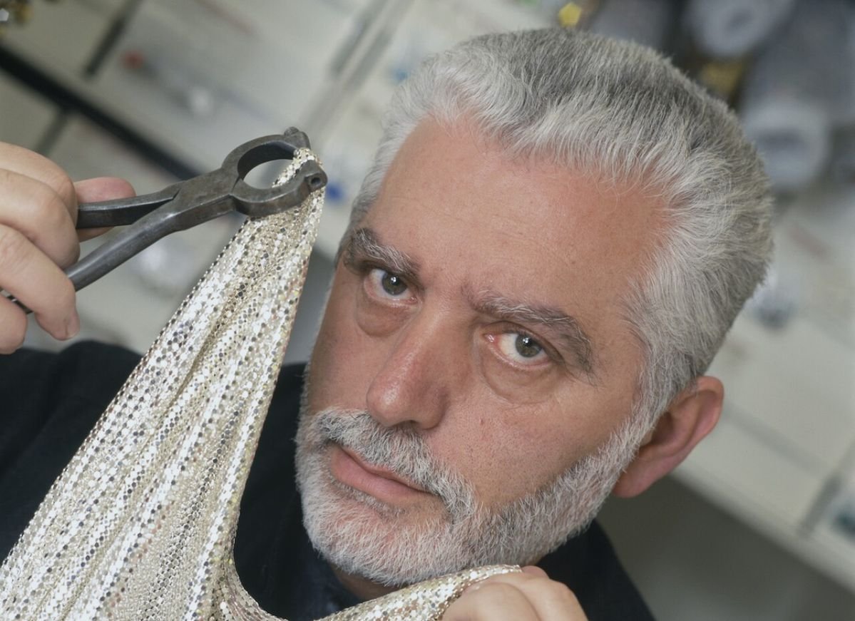 Portrait of Spanish fashion designer Paco Rabanne, creator of iconic 1 Million men's perfume