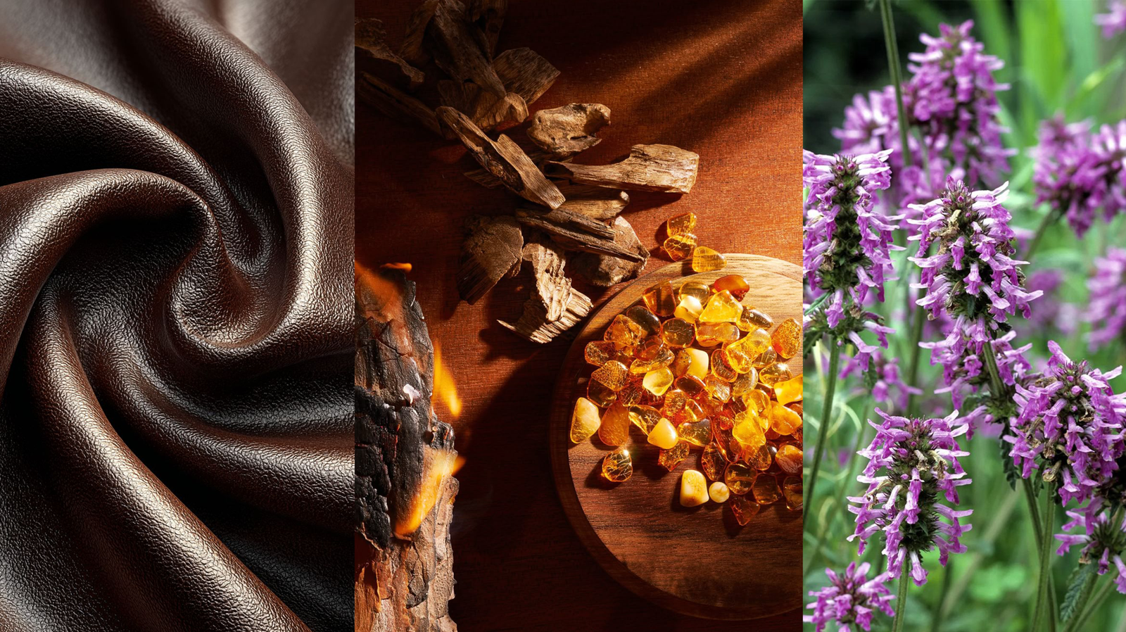 Leather, amber and patchouli base note ingredients of PACO RABANNE 1 Million perfume