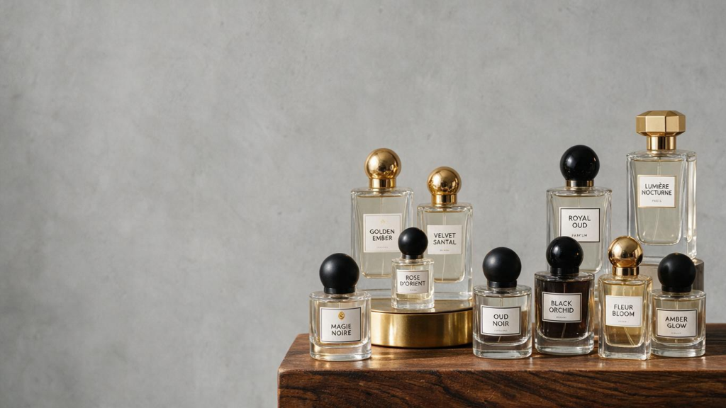 A professional wholesale perfume display featuring a curated selection of luxury and niche fragrance bottles, ideal for retailers, distributors, and online beauty businesses seeking reliable wholesale suppliers.