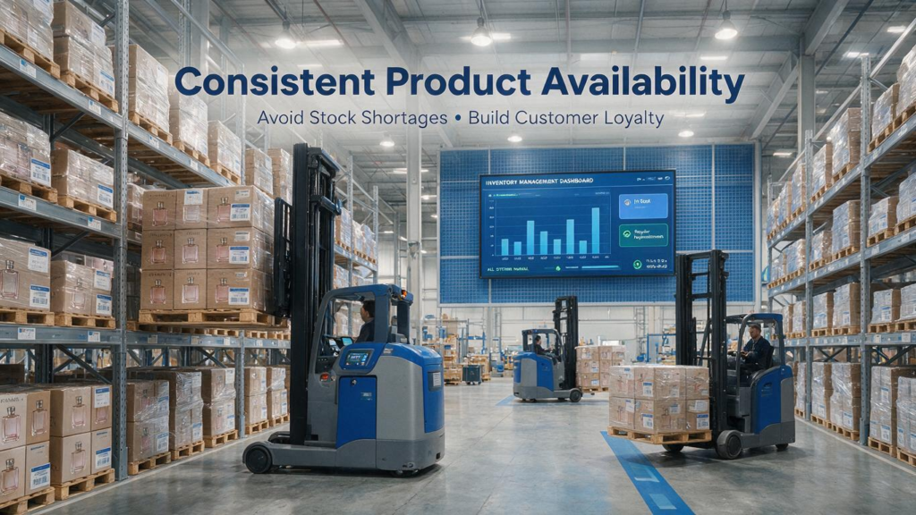 Professional wholesale perfume supplier display highlighting consistent availability of high-quality fragrances, representing reliable inventory management and supply solutions for retailers and distributors.