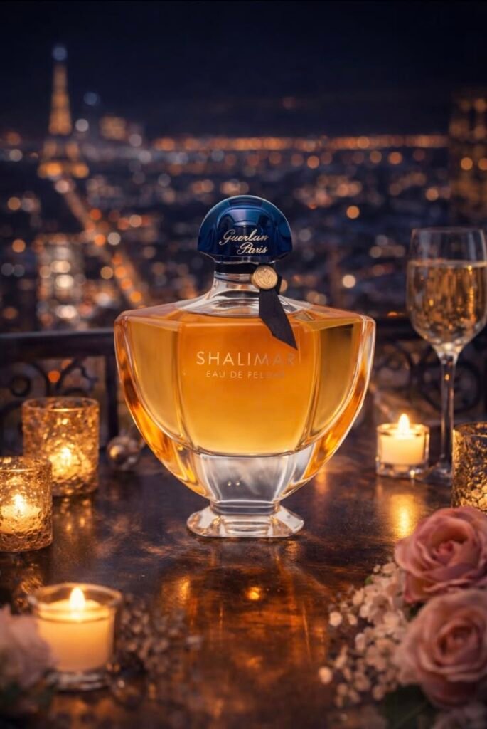 Guerlain Shalimar perfume representing a classic oriental fragrance and French perfume craftsmanship