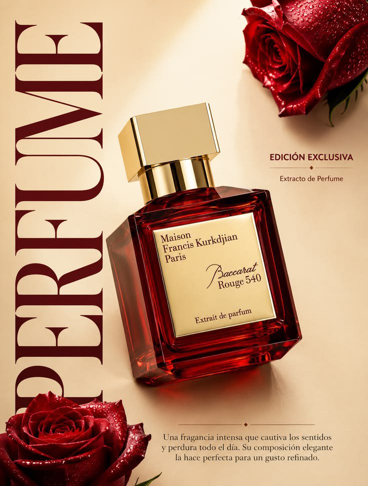 Maison Francis Kurkdjian Baccarat Rouge 540 perfume representing modern French niche perfumery and luxury fragrance