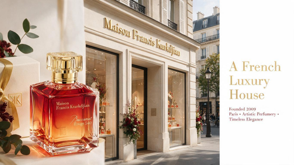 Maison Francis Kurkdjian French luxury niche fragrance house known for artistic and sophisticated perfumes