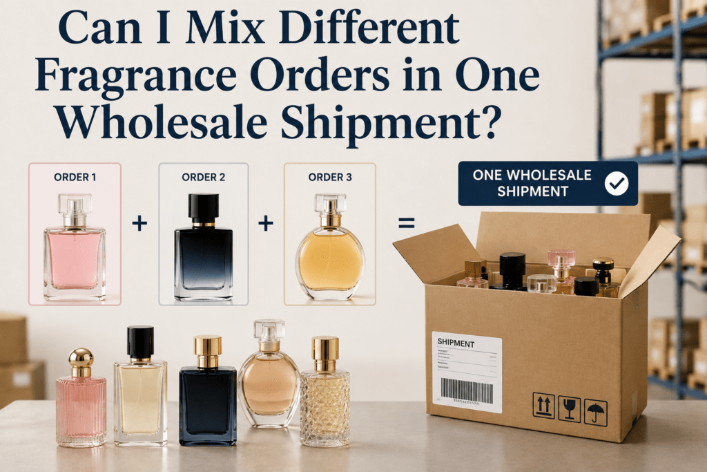 Mixed wholesale fragrance orders for retailers