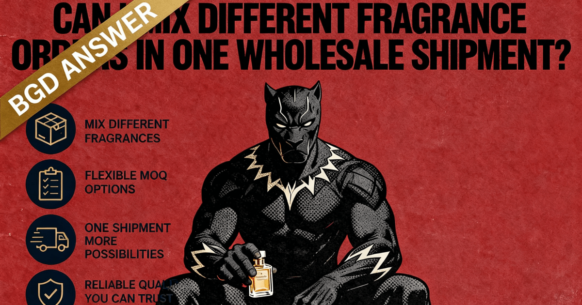 Mixed wholesale fragrance orders for retailers