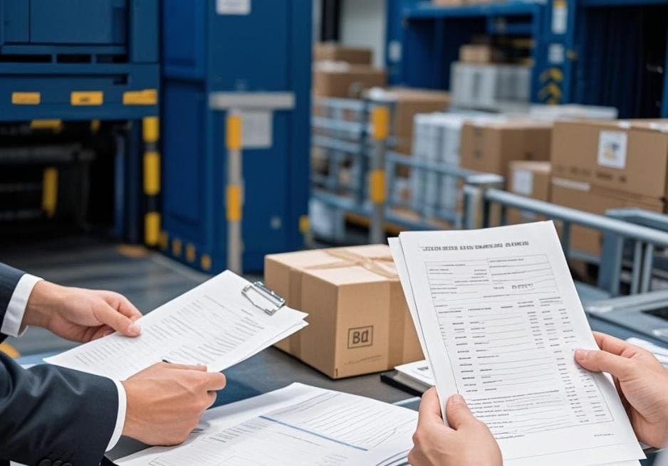 Commercial invoice and packing list for a bulk perfume shipment