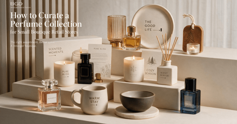 Perfume collection for small boutique retail stores