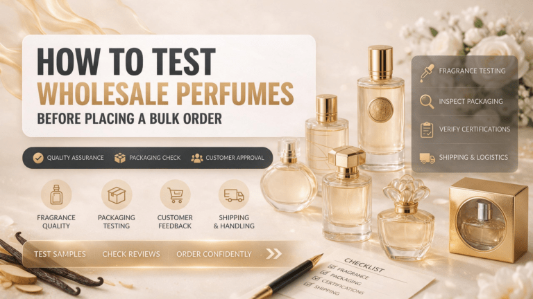Test wholesale perfumes before placing a bulk order