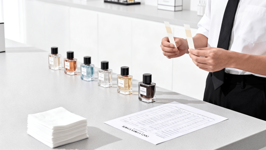 Testing different wholesale perfume styles