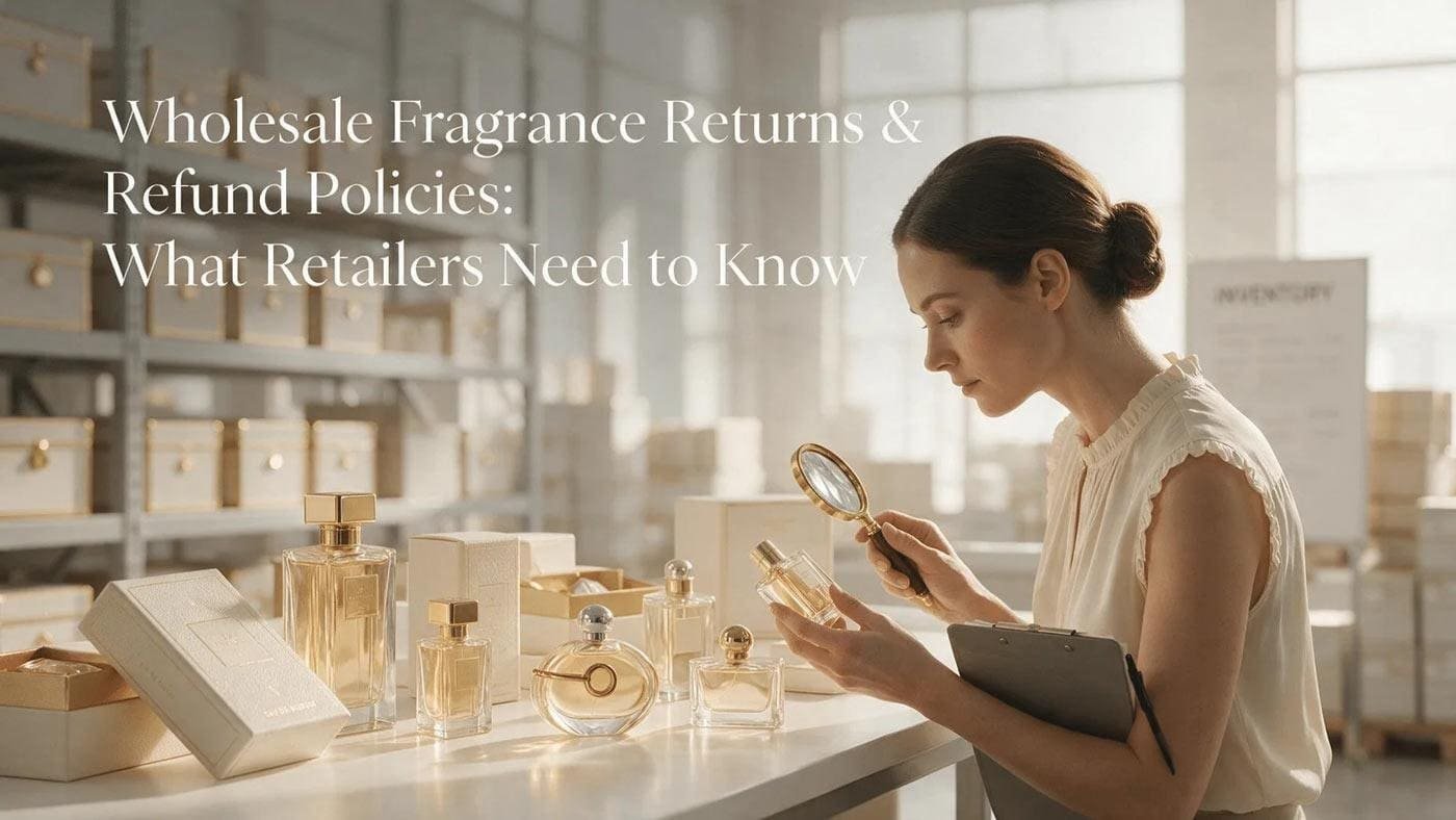 Wholesale fragrance order inspection in a warehouse