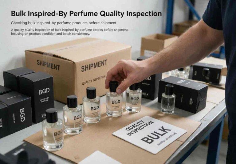 Quality inspection of bulk inspired-by perfume bottles