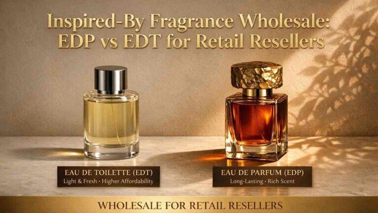 Inspired-by perfume EDP vs EDT wholesale selection for retail resellers